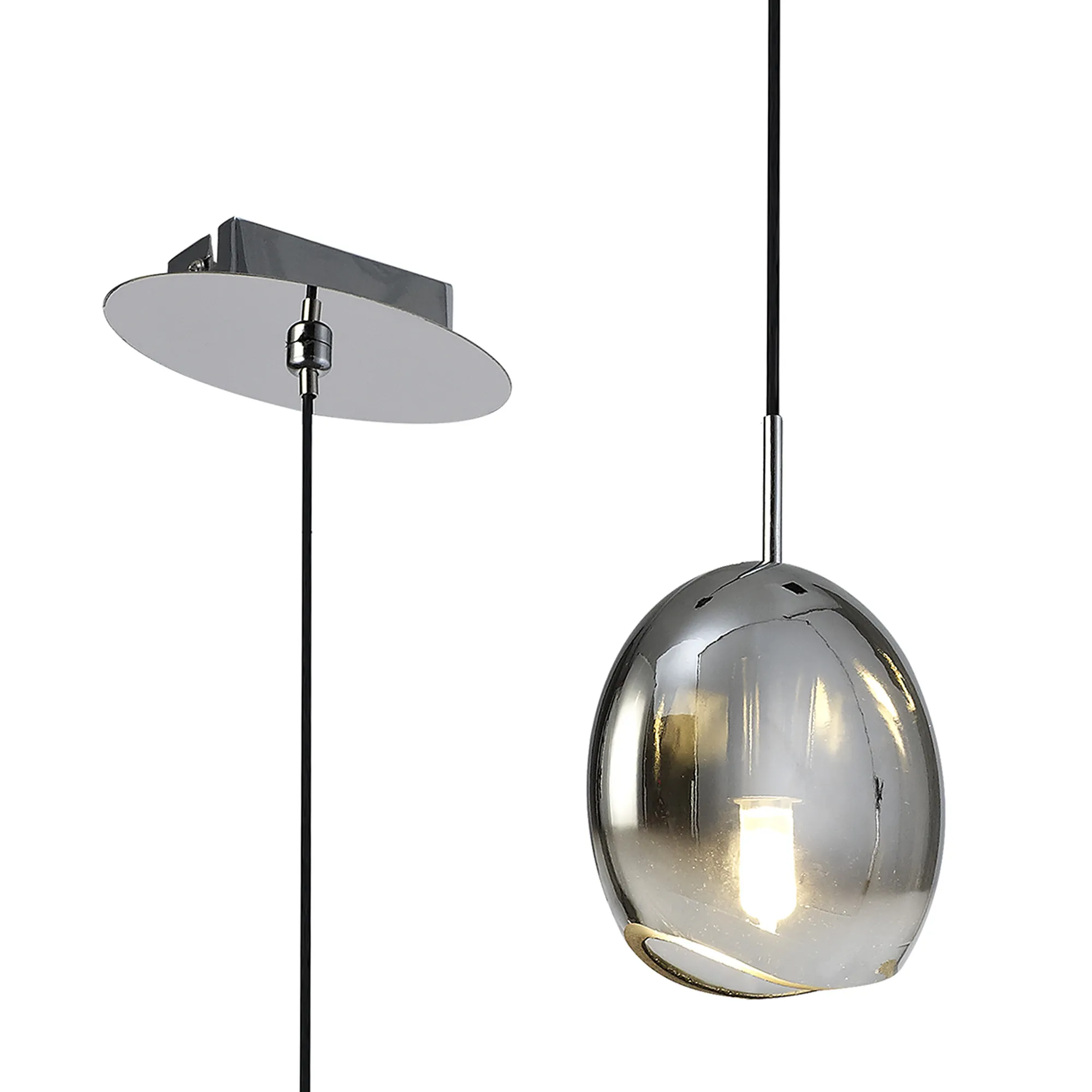 M6187  Lens Pendant Round 1 Light